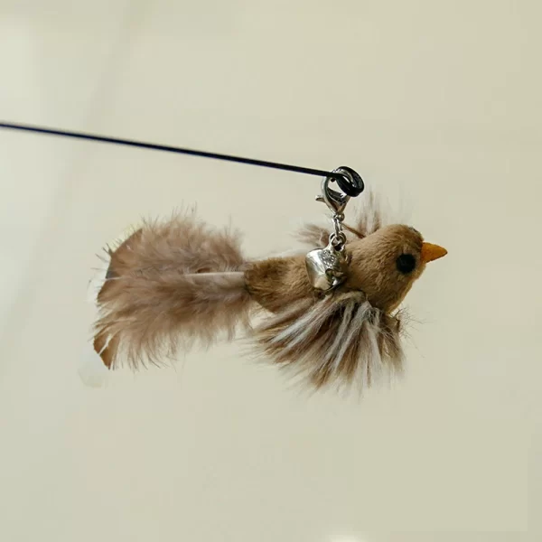 Funny Bird Feather Cat Wand With Bell Accessories Interactive Toys For Cats Kitten Hunting Teaser Exercise Pet Products - Image 7