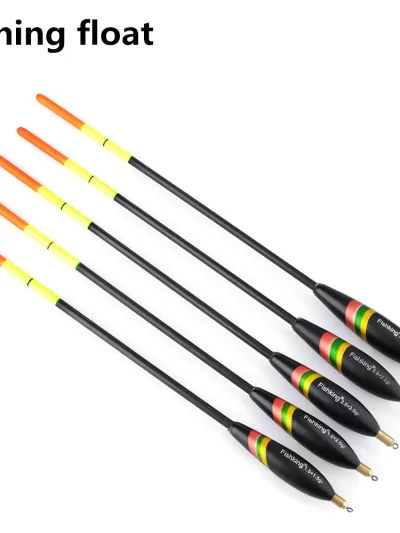 5 pieces of outdoor fishing gear accessories for fishing float with lead shirt wood, large buoyancy, and thickened tail