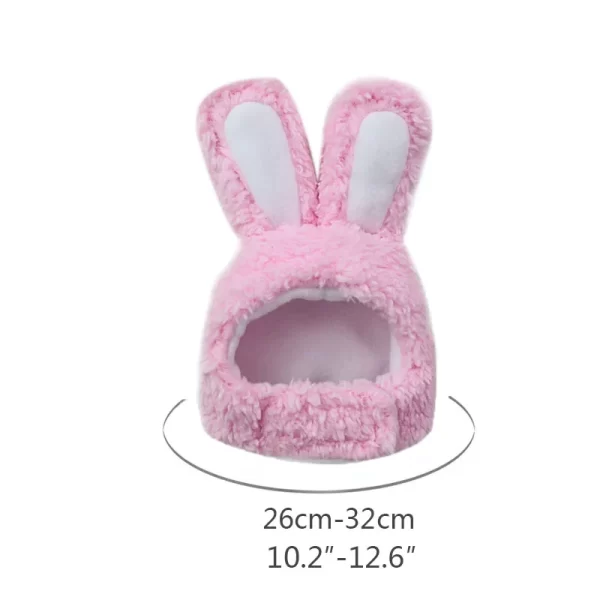 Cute Bear Rabbit Hooded Pet Cat Dog Accessories Cosplay Cat Hat Winter Lovely New Year Puppy Headgear Soft Velvet Pets Supplies - Image 10