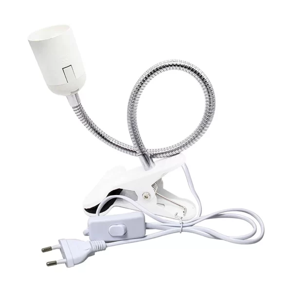 E27 Heating Reptile Lamp Holder UVA UVB Clip-on Bulb Cover for Pet Light Tortoise Ceramic Heater Lamp Holder with Switch Clip - Image 12