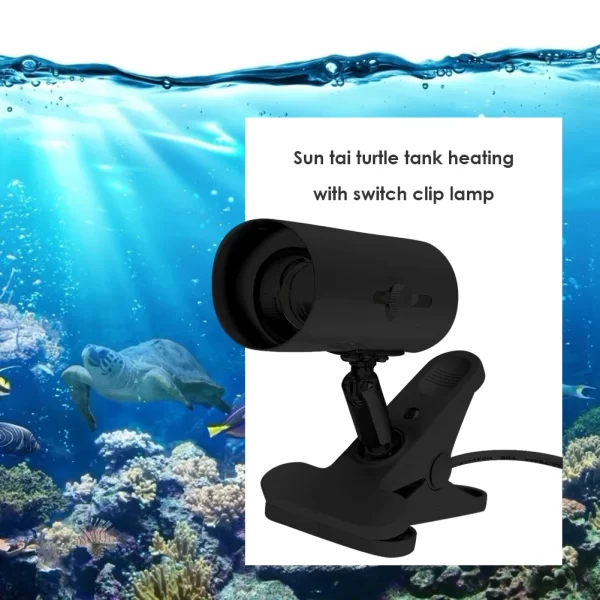 E27 Heating Reptile Lamp Holder UVA UVB Clip-on Bulb Cover for Pet Light Tortoise Ceramic Heater Lamp Holder with Switch Clip - Image 4