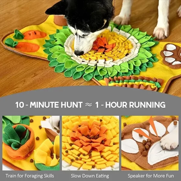 ​​Snuffle Mat for Dogs Large Breed Interactive Durable Dog Training Mat Slow Feeding Pad Foraging Skills Mental Stimulation - Image 4