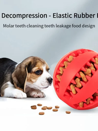 Soft Pet Dog Toys Rubber Dog Ball for Puppy Funny Dog Toys for Pet Puppies Large Dog Tooth Clean Food Ball Toy Dogs Accessoires