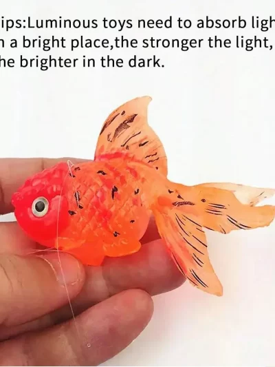 1pc-Aquarium fish tank, artificial luminous fish, realistic moving floating colored goldfish-random color