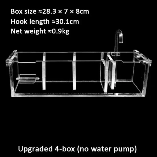 Fish Tank External Filter Box Acrylic Filters 3 In 1 Dry and Wet Separation Small Silent External Suspend Aquariums Drip Box - Image 8