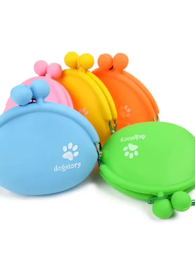 Silicone Pet Dog Train Food Snacks Pockets Bag Walking Dog Training Food Storage Waist Pet Travel Outdoor Product dog treat bag