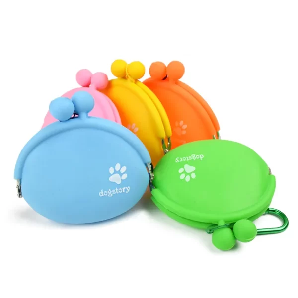 Silicone Pet Dog Train Food Snacks Pockets Bag Walking Dog Training Food Storage Waist Pet Travel Outdoor Product dog treat bag