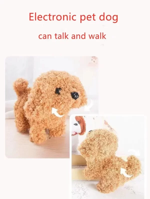 Realistic Plush Simulation Smart Dog Children Toy Can Walking And Call Electric Plush Robot Pet Dog Toddler Christmas Gift - Image 12