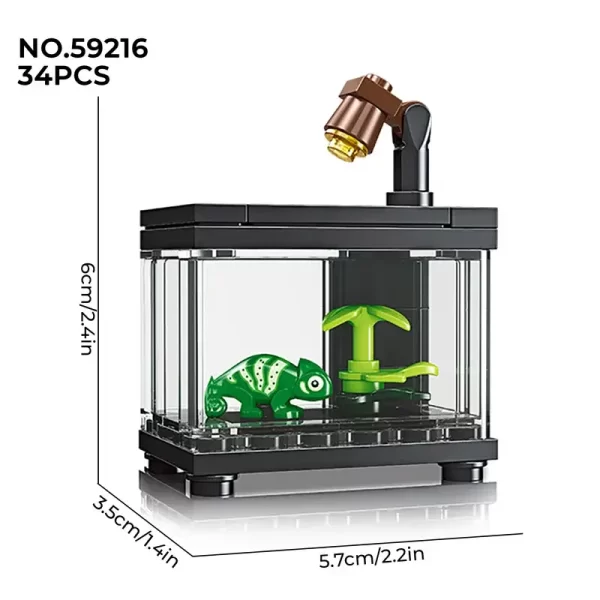 Fish Tank Building Blocks Set Pet Creative Diy Educational Building Blocks Toy Home Furniture City Building Bricks Children Toys - Image 8