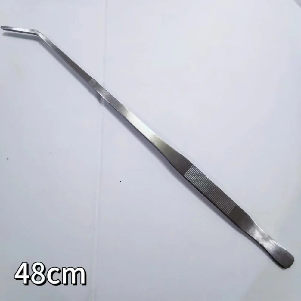 27/38/48cm Aquarium Plant Tweezers Multifuctional Stainless Steel Elbow Tweezers Fish Tank Aquascape Tools Aquarium Feeding Tong - Image 11