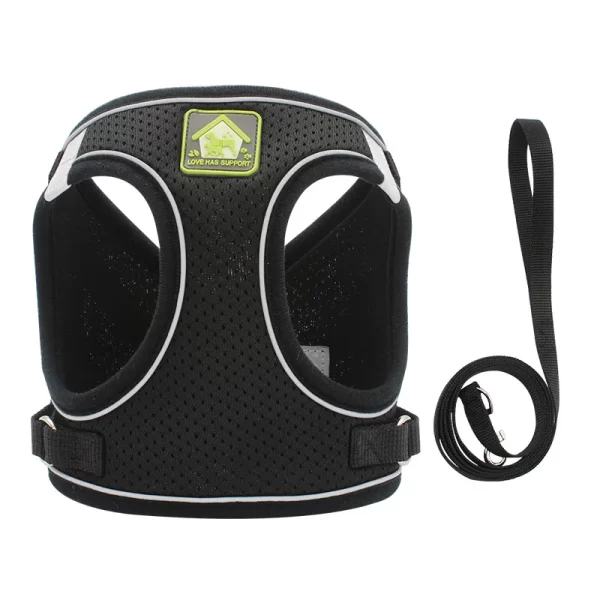 Reflective Pet Cat Harness Vest Leash Set Breathable Mesh Puppy Harnesses Adjustable Lead Leashes for Dogs Cats Supplies - Image 9