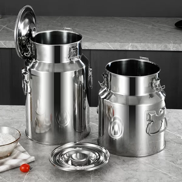 Rice storage container, flour, sugar, grains, pet dog and cat food storage container - Image 2