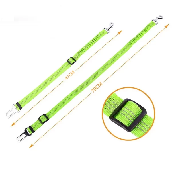 Dog Safety Leash Adjustable Retractable Cushioning Elastic Pet Leash Car Seat Seat Belt Safety Rope Tug Rope - Image 6