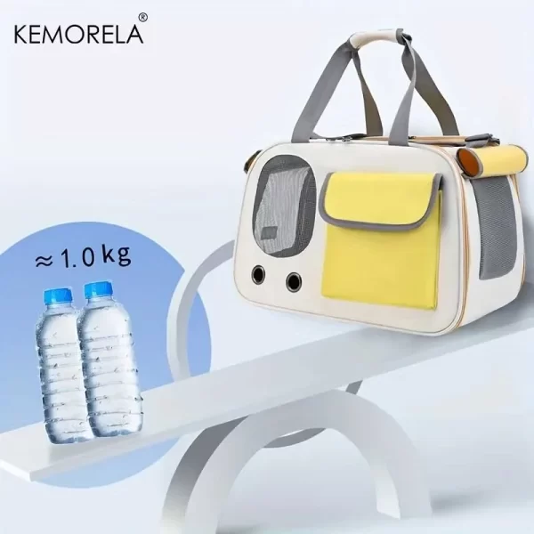 1Pcs Portable Pet Carrier Cat Bag For Cats And Dogs Ideal For Travel And Outdoor Activities Suitable For Cats And Small Dogs - Image 3