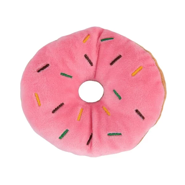 Soft Dog Donuts Plush Pet Dog Toys For Dogs Chew Toy Cute Puppy Squeaker Sound Toys Funny Puppy Small Medium Dog Interactive Toy - Image 5