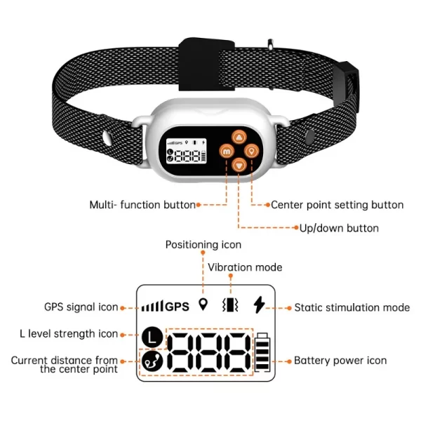 Smart GPS Pet Electronic Fence Wireless Pet Enclosure Waterproof Outdoor Training Collar for Dogs Pet Products Accessories - Image 5