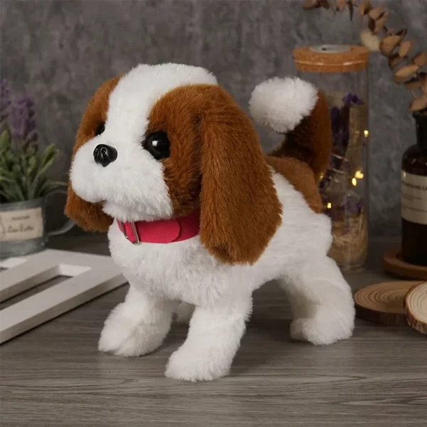 Realistic Plush Simulation Smart Dog Called Walking Plush Toy Electric Plush Robot Dog Toddler Toy Christmas GiftElectric Pet Pu - Image 4