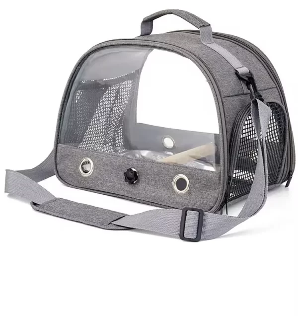 Bird Travel Carrier Portable Transport Bird Cage With Stainless Steel Tray Small Pet Multi-functional Parrot Bird Bag Outdoor - Image 7