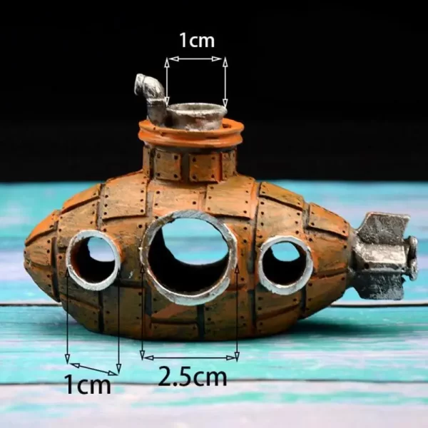 Resin Submarine Ornaments Fish Shrimp Shelter Cave Landscaping Accessories for Aquarium Fish Tank Decorations - Image 5