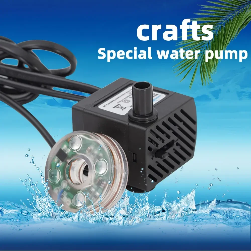 3W/5W Submersible Aquariums Fish Tanks Water Pump with Colorful LED Lights for Fishbowl and Outdoor Fountains - Image 2