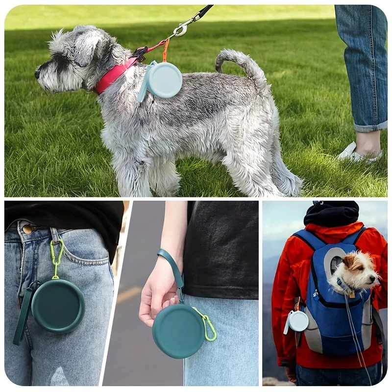 1Pcs Pet Supplies Silicone Dog Food Bag Outdoor Training Dog Training Dog Treat Training Pouch Waterproof Dog Snack Training Bag - Image 5