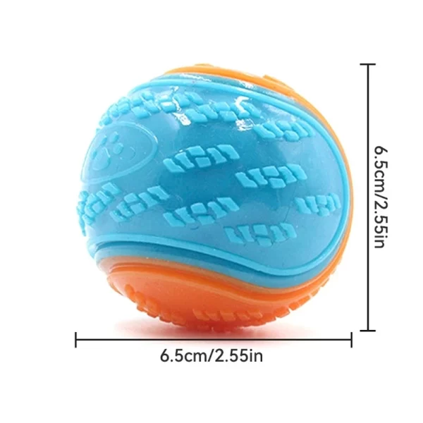 Dog Squeaky Toys Balls Strong Rubber Durable Bouncy Chew Ball Bite Resistant Puppy Training Sound Toy Teeth Clean Pet Supplies - Image 6