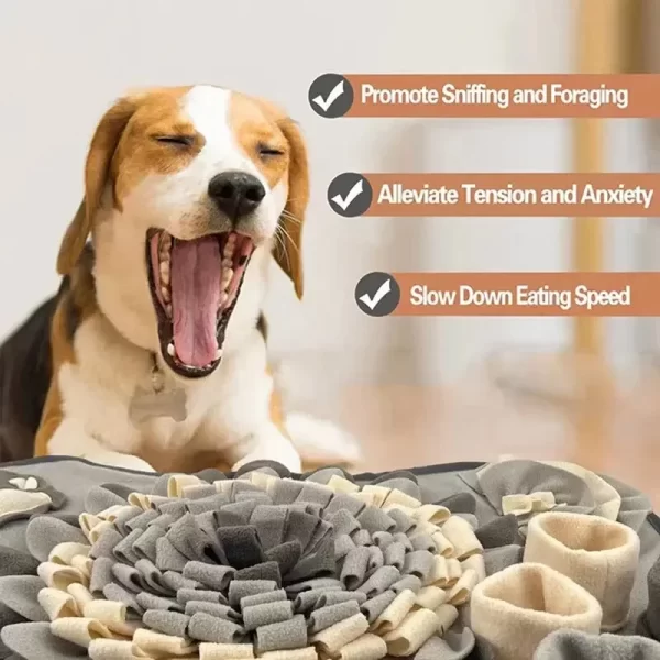 ​​Snuffle Mat for Dogs Large Breed Interactive Durable Dog Training Mat Slow Feeding Pad Foraging Skills Mental Stimulation - Image 6
