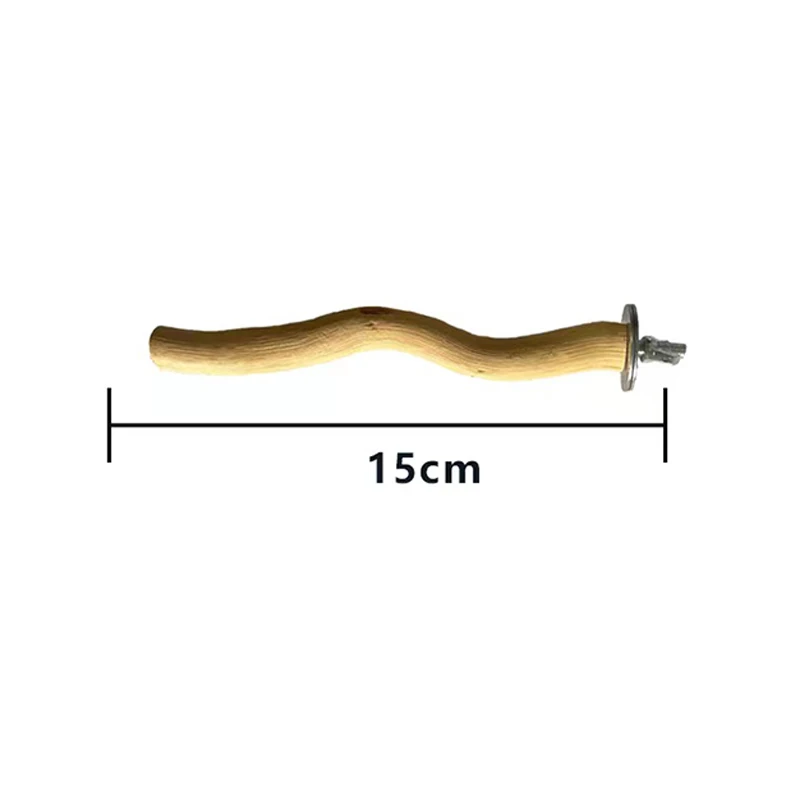 Natural Parrot Wood Fork Branch Perch Bird Cage Hanging Swing Bird Standing Branches Toys Birdcage Accessoriess - Image 8