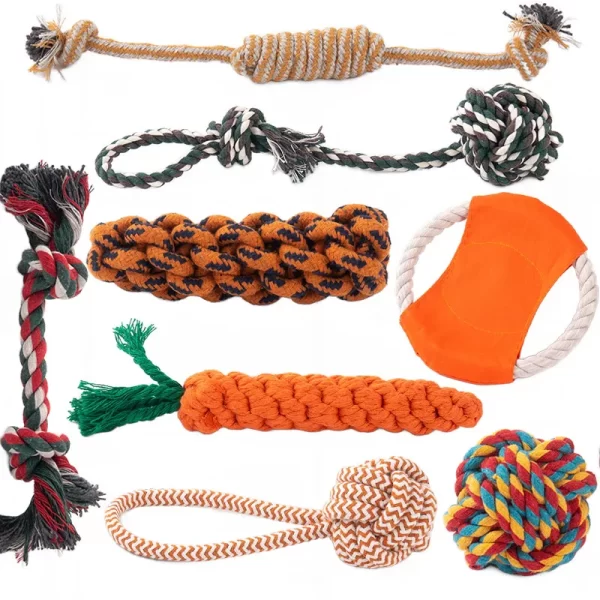 Pet Dog Toys for Large Small Dogs Toy Interactive Cotton Rope Mini Dog Toys Ball for Dogs Accessories Toothbrush Chew Puppy Toy
