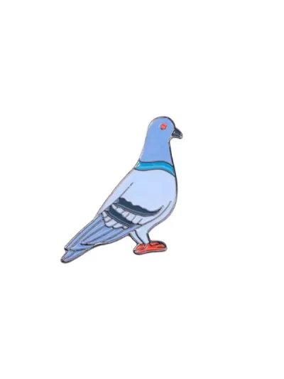 Creative Animal Cute Bird Metal Badge Alloy Cross Border Peace Pigeon Brooch Chest Flower Clothing Accessories for Friends Gifts