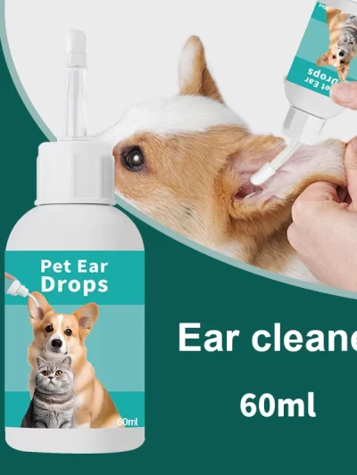 Pet ear wash Cats and dogs ear water cleaning ear mite ear drops ear drops Department care pet cleaning products