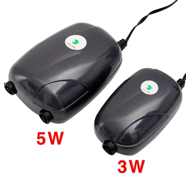 Aquarium Air Pump Fish Tank Mini Compressor Single Double Outlet with Check Valve Tube Aquatic Accessories 220V 3W 5W - Image 12