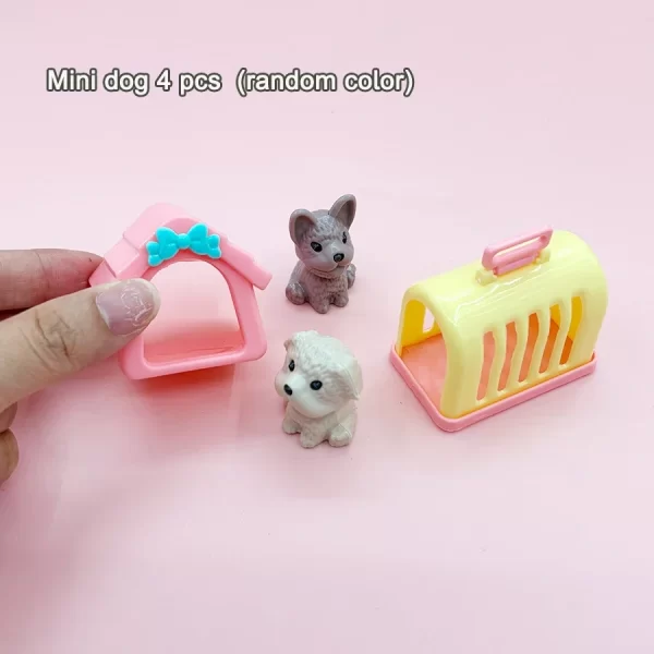 Dollhouse Item Kawaii Mini Dog Doll Accessories Puppy Cat Set Plastic Mini Items Toys for Children 3+ Funny Educational Toy - Image 7
