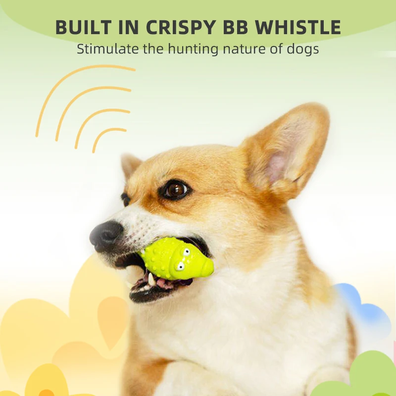 GiGwi Pet Toys Suppa Puppa Series Bite Resistance Bouncy And Assorted Colors for Small/Medium Dogs for Puppy Molar Sounding Toys - Image 4