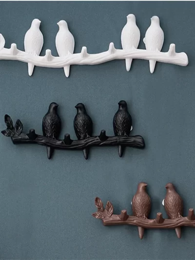 Bird Wall Hooks Nordic Style Door Accerssories Coat Hook Towel Hat Key Handbag Holder for Home Living Room Bathroom Decoration