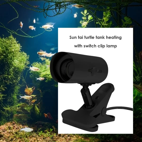 E27 Heating Reptile Lamp Holder UVA UVB Clip-on Bulb Cover for Pet Light Tortoise Ceramic Heater Lamp Holder with Switch Clip - Image 6
