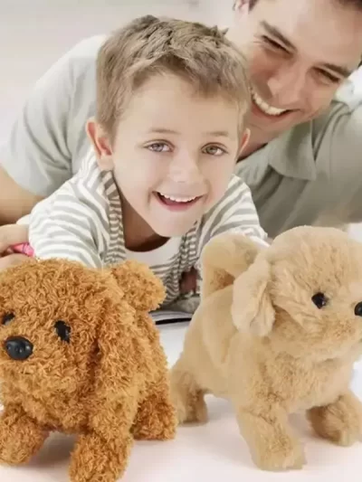 Realistic Plush Simulation Smart Dog Children Toy Can Walking And Call Electric Plush Robot Pet Dog Toddler Christmas Gift