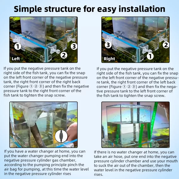 Fish Elevator Water Auto-Refill Negative Pressure Suspended Fish Tank Aquarium Decoration Increase Pets Fish Activity Area - Image 5
