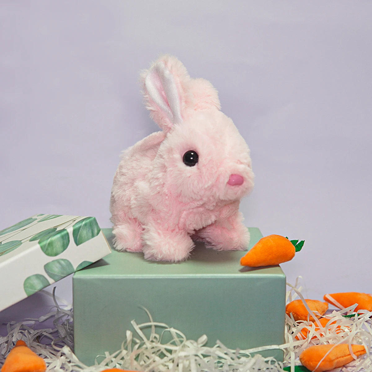 Interactive Toy Rabbit Simulated Pet with Sound and Walking Feature Long Hair Stuffed Rabbit Perfect for Easter Halloween Thanks - Image 8