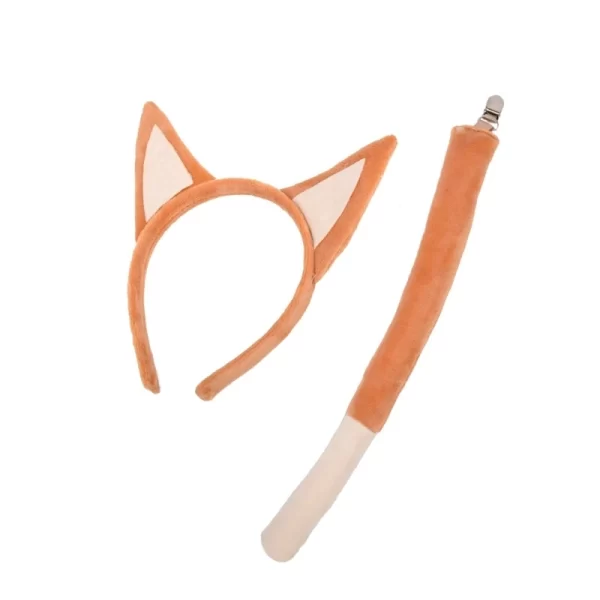 Animal Theme Dog Ear Headband and Tail Set for Kids Cosplay Costume Accessories DXAA - Image 7