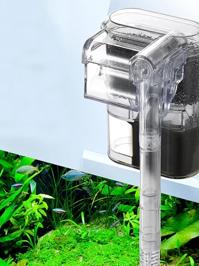 Wall-hanging Filter For Fish Tanks USB plug Mini Aquarium Filter Pump 250H/L Suitable For Fish Tanks Below 30cm,2.5W DC 5V