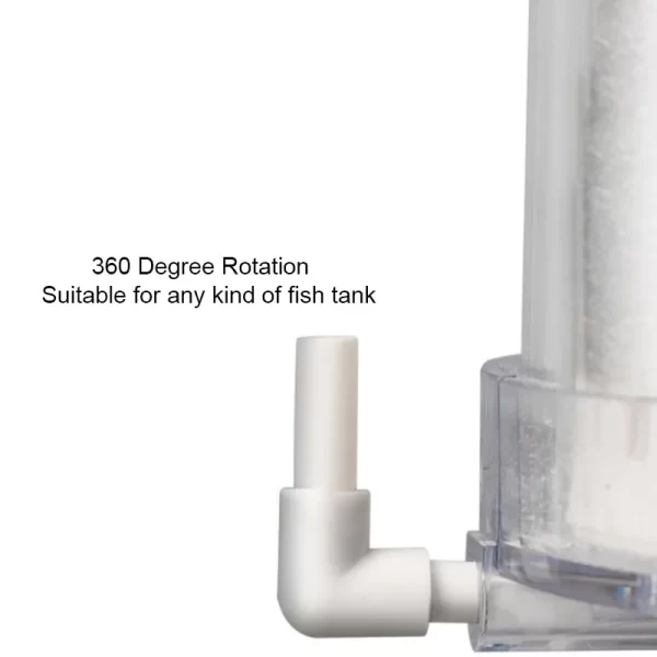 Transparent New Aquarium Filter Fish Tank Fluidized Moving Bed Filter Bubble Bio Filter Media With Air Stone And Sponge Filter - Image 4