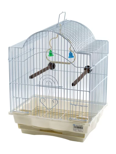 Smell & Smile Bird Cage, Cage with Accessories, Feeders, Swing, Standing Stick, 29.5X22X38.3Cm Hanging Bird Cages for Outdoor, Indoors