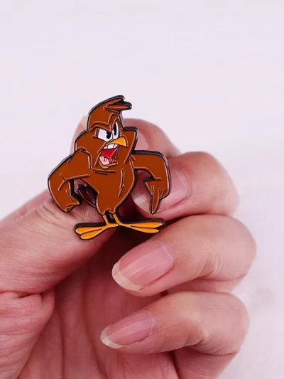 Henery Hawk enamel pin cartoon character bird badge jewelry accessories