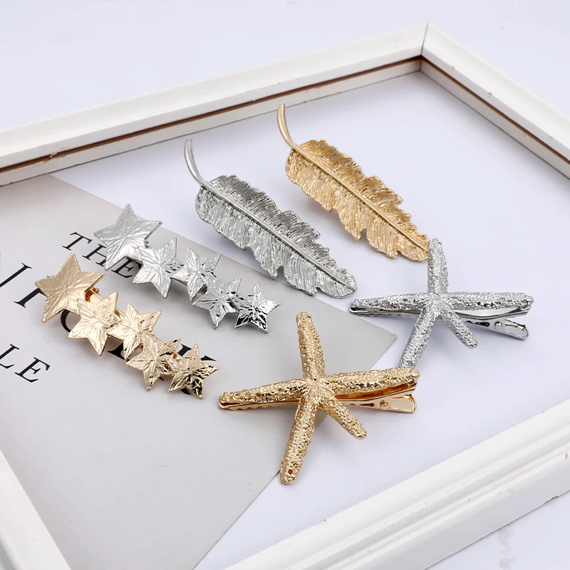 EASYA New Fashion Full Crystal Starfish Hairpin Hair Barrettes Accessories Large Rhinestone Hair Clips Headwear For Women Girls - Image 6