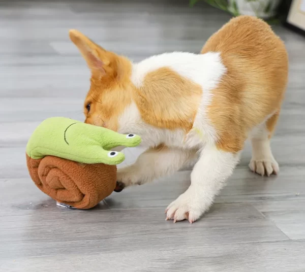 Dog Squeak Toys Pet Sniffing Plush Snails Toys Tibetan Food Molar Puzzle Dog Toys Interactive Dog Puzzle Toy Feeder Pet Supply - Image 19