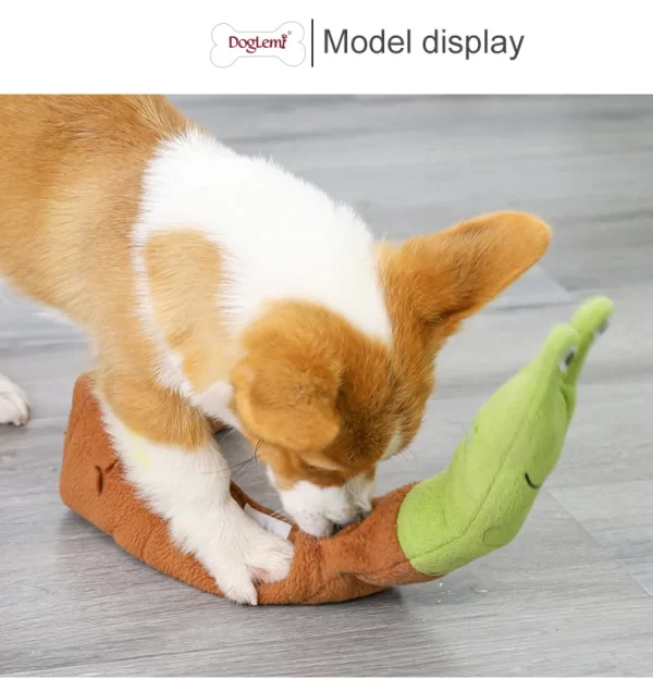 Dog Squeak Toys Pet Sniffing Plush Snails Toys Tibetan Food Molar Puzzle Dog Toys Interactive Dog Puzzle Toy Feeder Pet Supply - Image 17
