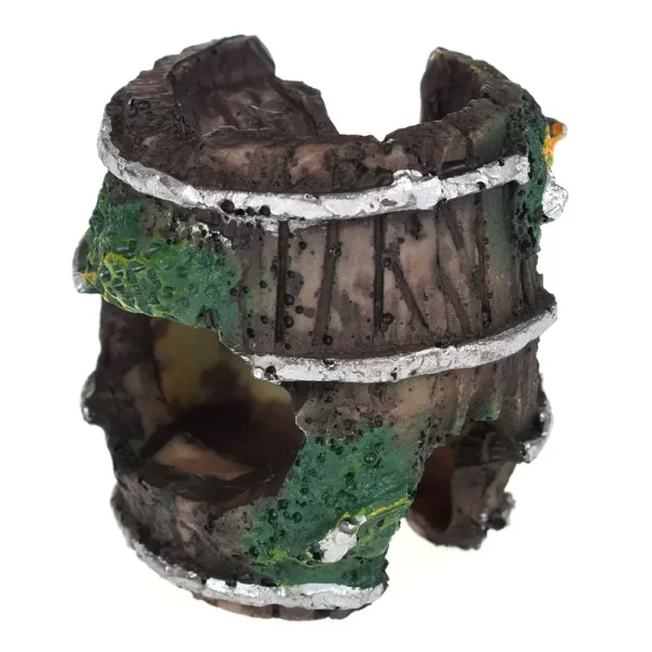 Aquarium Equipment Accessorie Glass Fish Tank Landscaping Decoration Resin Crafts Artificial Antique Barrels Landscaping Decor - Image 13