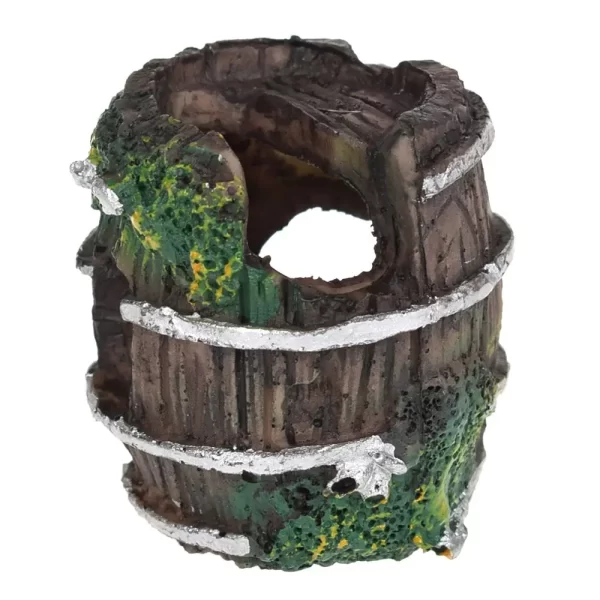 Aquarium Equipment Accessorie Glass Fish Tank Landscaping Decoration Resin Crafts Artificial Antique Barrels Landscaping Decor - Image 14