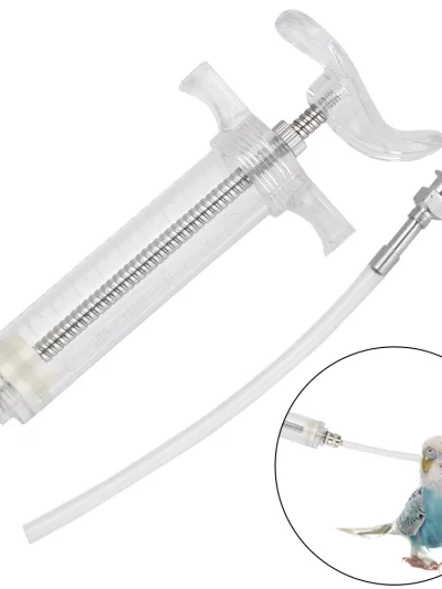 Parrot Feeding Syringe Baby Bird Feeder Bird Supplies Adhustable Hand-raised breastfeeder 20ml/50ml